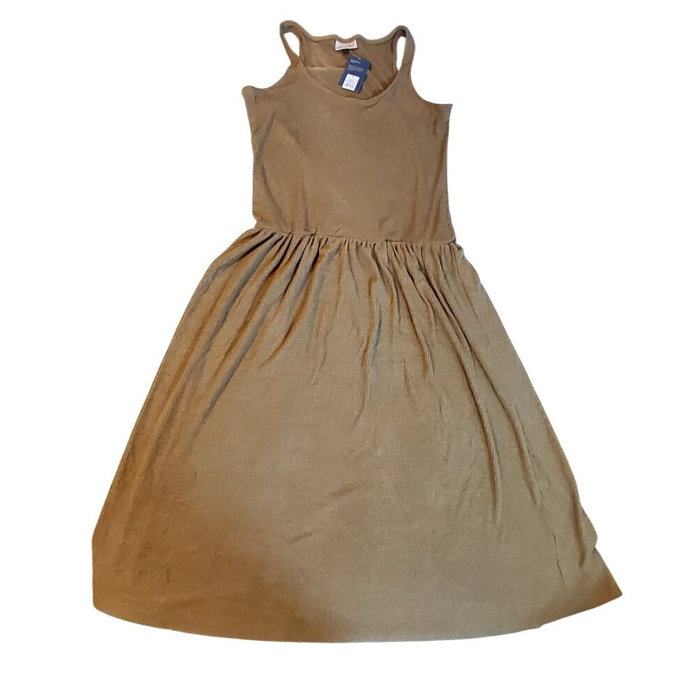 Universal Thread Brown Ribbed Sleeveless Maxi Dress  Eco-friendly materials  L